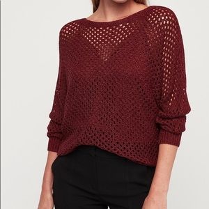 🔴Express open stitch dolman sweater. Size XS